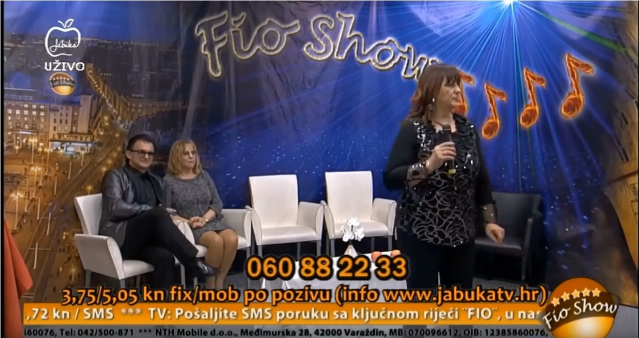 Snjezana Maricic Turopoljcu pjevam Fio Show Jabuka tv